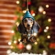 thumbnail image 5 of Lindos adornos navideños de dibujos animados para perros, decoración colgante para árbol de Navidad, suministros para fiestas en el hogar, decoración para el coche, regalos, 5 of 5