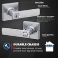 thumbnail image 4 of Breton Matte Passage Door Handle Modern Dcor Door Hardware Reversible Hall/Closet Door Handle Microban Embedded Finish, 4 of 10