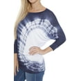 thumbnail image 3 of White Mark Women's Banded Dolman Tie-Dye Top, 3 of 4