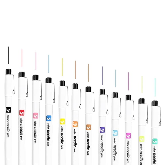 12 Colors 05 Micrometre Pen Set, Mini Fineliner Drawing Art Pens, Mini-Pen Fineliner Ink Set, Micrometre Pens for Artist