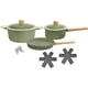 thumbnail image 1 of Juego de Ollas y Sartenes 5 Piezas Hudson Olive Aluminio Con Capa Antiadherente, Batería de Cocina de Cocción Eficiente, Fácil de Limpiar Aptas para Lavavajillas, Color Verde Oliva, 1 of 8