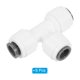 thumbnail image 3 of Uxcell 1/4" Conector de línea de agua en T, paquete de 6, blanco, 3 of 5