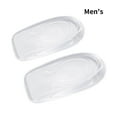 thumbnail image 1 of Guardurnaity 2 uds plantillas transparentes para aumentar la altura zapatos de realce interior de piel sintética talón medio cojín Calzado Hombres 1cm, 1 of 6