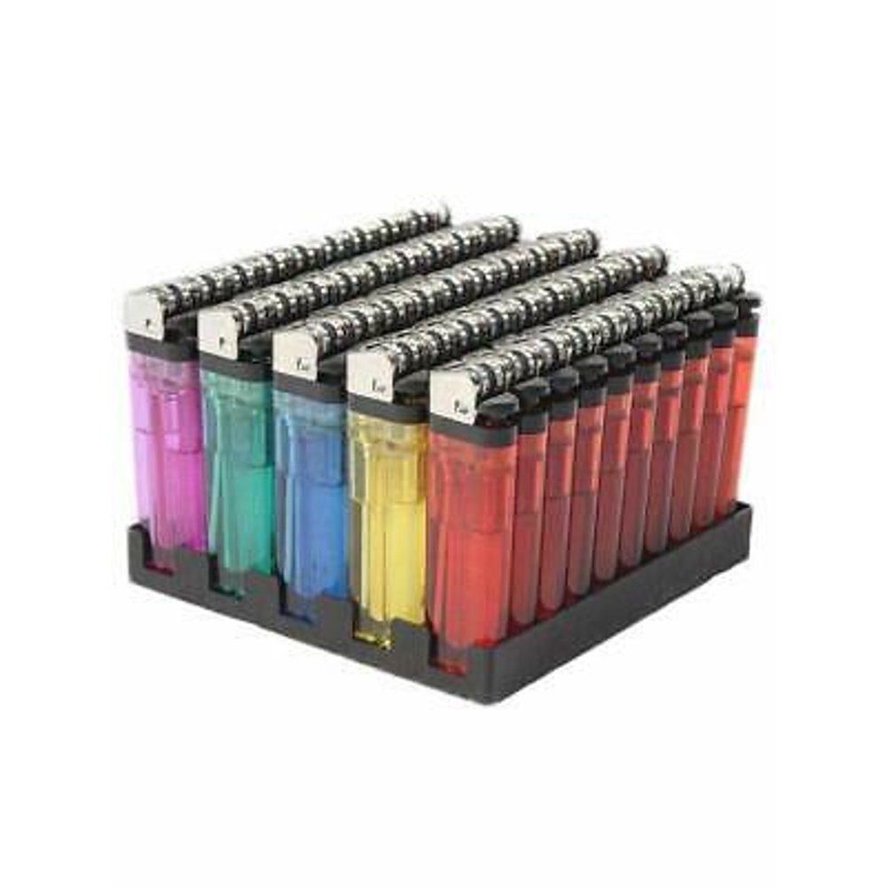 25 Lighters Disposable Assorted Colors 25 Pack Wholesale Colorful
