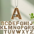 thumbnail image 3 of sdhkgrrt Alphabet Book Keychain Pendant, Alphabet Bookmark Keychain, 26 Letters Acrylic Pendant For Reading, Cute Book Accessories Gift For Readers, Personalized Library Gifts For Book Lovers, 3 of 3