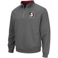 thumbnail image 2 of Men's Colosseum Charcoal Florida State Seminoles Tortugas Logo Quarter-Zip Pullover Jacket, 2 of 3