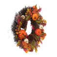 thumbnail image 4 of Wreath w/ Pumpkin and Green Leaves, 4 of 5