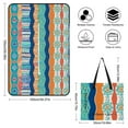 thumbnail image 2 of Blue Geometric Outdoor Picnic Blanket, Foldable Waterproof Beach Mat, Portable Beach Blanket for Beach Camping, Hiking, Family Concerts, 2 of 8