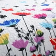 thumbnail image 4 of Floral Bedspread for Queen Beds – Includes Bedspread and Shams (White), 4 of 8
