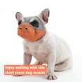 thumbnail image 5 of Short Snout Dog Muzzle, Breathable Mesh Anti Biting Chewing and Barking Muzzle(Orange-Grey), 5 of 5