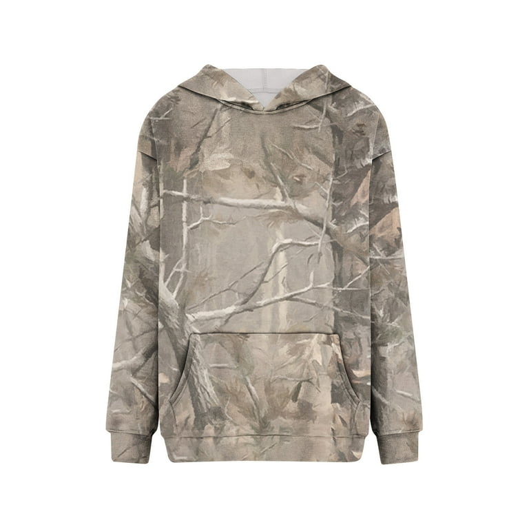 Camo Hoodies Oversized Sweatshirts for Women Maple-Leaf Camo Hoodies Oversized Sweatshirts for Women Maple-Leaf