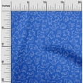 thumbnail image 2 of oneOone Tissu Georgette Viscose Bleu Imprimé Conversationnel Matériel de Robe Tissu Imprimé Tissu au Mètre 42 Pouces de Large, 2 of 4