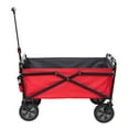 thumbnail image 2 of Seina Chariot de Jardin Pliant Portable en Acier Capacité 150lb, Rouge (3 Pack), 2 of 8