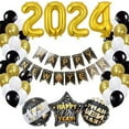 thumbnail image 5 of CSChome New Year Party Decorations New Year Balloons Set 32 Inch 2024 Golden Starburst Number Party Decorations, 5 of 5