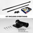 thumbnail image 2 of G128 Combo Pack: 6 Feet Tangle Free Spinning Flagpole (Black) Utah UT State Flag 3x5 ft Printed 150D Brass Grommets (Flag Included) Aluminum Flag Pole, 2 of 9
