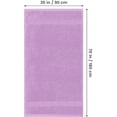 thumbnail image 3 of Utopia Towels Luxurious Jumbo Bath Sheet 2 Piece, 600 GSM, 35 by 70 Inches, 100% Ring Spun Cotton, Highly Absorbent and Quick Dry Extra Large Bath Towel, Super Soft Towel, Lavender, 3 of 8