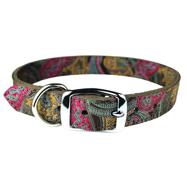 Collar para perros OmniPet 6246-CH12 de piel de cachemir 20-25 cm