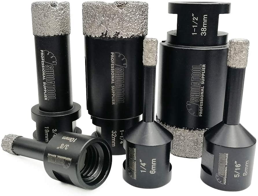 6PCS Diamond Core Drill Bits Set for 