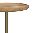 thumbnail image 2 of Turner 12 inch Wide Solid Mango/Genuine Marble/Iron Modern End Table in Natural/Antique Brass/White, 2 of 9