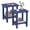 Blue, variant on Ayaya 2-Tier Adirondack Side Table, 17" Solid Wood Square End Table, Outdoor Patio Table for Living Room, Porch, Poolside – Weather Resistant Black