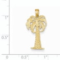 thumbnail image 2 of 14k Yellow Gold Palm Tree Pendant Charm, 2 of 2