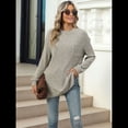 thumbnail image 4 of Camisa de Larga para Mujer, Suéter de Otoño, Túnica Informal, Top Holgado con Bolsillos. Colorante de Avena XL, 4 of 10