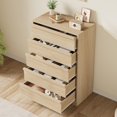 thumbnail image 2 of Danolapsi Tall 5 Drawer Dresser for Bedroom,Modern Closet Chest of Drawers with Storage Freestanding,Modern Dresser Organizer for Bedroom,Living Room, Natural Oak, 2 of 7