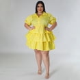 thumbnail image 4 of AURA Women Plus Size Shirt Dress Button Casual Summer Midi Dress Loose Fit Office Vacation Dress, 4 of 8