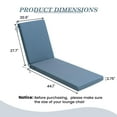 thumbnail image 3 of Pellebant Outdoor Sunbrella Chaise Lounge Cushion, 72"x21"x3" Water-Resistant Patio Chair Cushion,Fabric, Fade-Resistant, Spectrum Denim (2-Pack), 3 of 7
