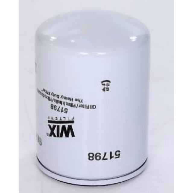 Wix Filters Oil Filter 51798 Spin-On; 5.968 Inch Height x 4.282 Inch Outer Diameter Top; 32 Micron Element; 420 PSI Burst Pressure