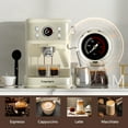 thumbnail image 6 of Empstorm 20 Bar Espresso Machine with Milk Frother Steam Wand, 3-in-1 Coffee Maker, Compatible with NS Pods, Stainless Steel, for Latte & Cappuccino, Beige, 6 of 9