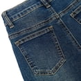 thumbnail image 4 of KIDSCOOL SPACE Girls Wide-leg Jeans,Baggy Stretchy Denim Pants with Metal Rivet Decoration,Blue,4-5 Years, 4 of 6