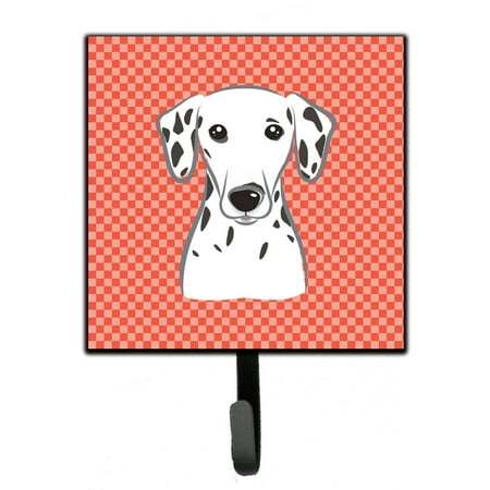 

Carolines Treasures BB1131SH4 Red Checkered Dalmatian Leash or Key Holder 7Hx4.25W multicolor