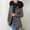 Gray, variant on AOOCHASLIY Women Coat Ladies Pie Over Fleece Padded Jacket with Collar Hooded Warm Coat