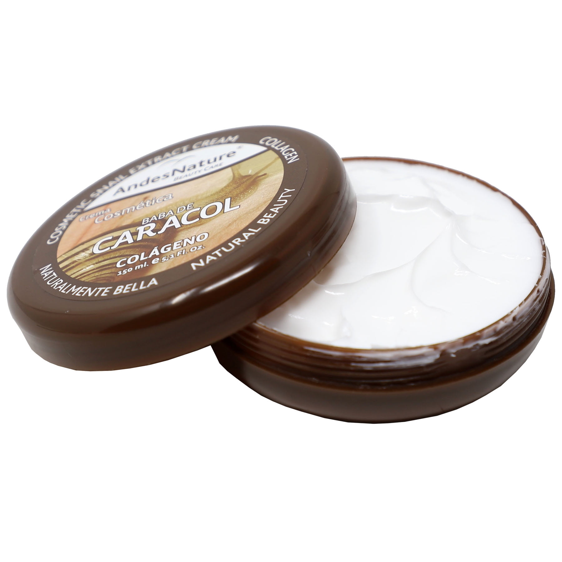 (2 pack) Andes Nature Caracol Cosmetic Snail Extract Cream, Facial Moisturizer, All Skin Types, 5.1 fl oz