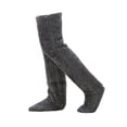 thumbnail image 3 of Calcetines peludos hasta la rodilla para hombre y mujer, cómodos y cálidos, hasta el muslo, para dormitorio y hogar. Longitud de pierna 55cm, 3 of 9