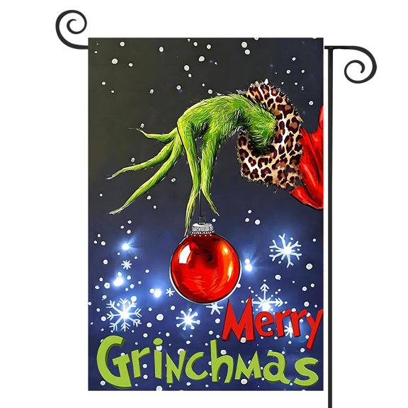 DMERBYL Christmas Garden Flag 12x18 Double Sided