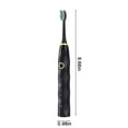 thumbnail image 4 of Fiudx Cepillo de Dientes Eléctrico, 5 Cabezales, 5 Modos de Limpieza, Temporizador Inteligente, Resistencia Al Agua Ipx8, Batería de Larga Duración, Carga Rápida, Ideal para Viajes, Negro, Blanco y R, 4 of 7