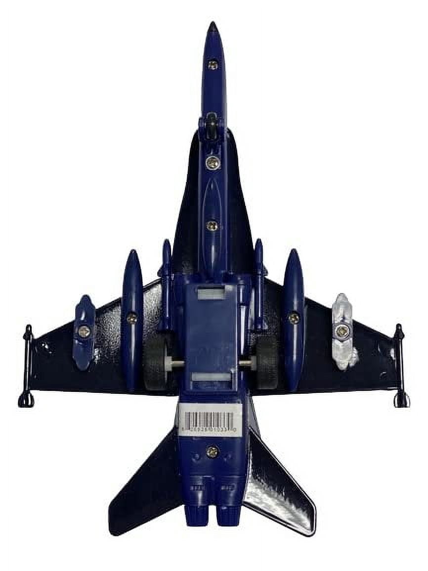 Blue Angels Toy Planes by Magical Memories Collection, Set of 2 Die Cast Airplanes Fighter Jet Toy, Great Model Planes with Pull Back Action, Toy Blue Angels Jets Model Plane, Navy Blue Airplane, 7x5