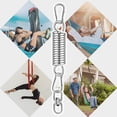 thumbnail image 6 of mnjin swing carabiner swivel suspension 360â° 2 spring hooks chair hanging hook steel tools & home improvement silver, 6 of 9