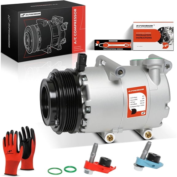 A-Premium AC Compressor with Clutch Compatible with Ford Escape 2013-2014 L4 2.5L Focus 2012-2014 L4 2.0L