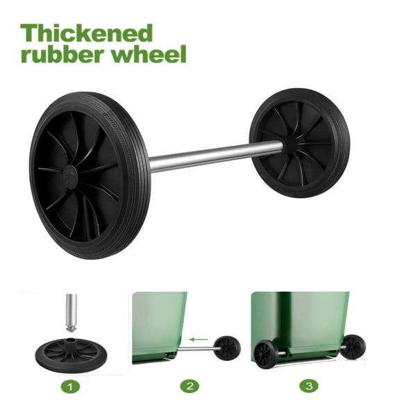 FRCOLOR Rubber Trash Can Accessories Set for School Buildings - Replacement Parts for Waste Bins