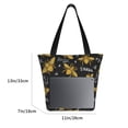 thumbnail image 3 of Kll Tote Bag For Women Hohey Bee Golden Embroidery Print Shopping Grocery Reusable Bags For Office School Shopping Travel, 3 of 7