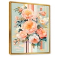 thumbnail image 2 of Designart "Tranquil Peony Blossoms IV" Peony Floater Framed Canvas Art Print, 2 of 5