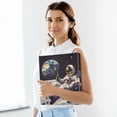 thumbnail image 6 of FORMRS 3 Ring Binder 1.5 inch with Pockets Set of 2 Clip Board 200 Sheets Capacity, Beige Astronaut, 6 of 8