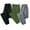 Black/Charcoal/Green, variant on Mens Fleece Jogger Pants Sweatpants Ultra Comfort Super Soft - 3 Pack Size Small