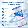 thumbnail image 4 of Filtro de agua PUREPLUS PPL10BB, 20 micras, 10 pulgadas x 11 cm, sedimentos, 4 of 9