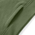 thumbnail image 4 of Miluxas Men's Full Zip Sweatshirt No Hood Hoodies Casual Cardigan Lightweight Cotton Hoody Green, 4 of 6