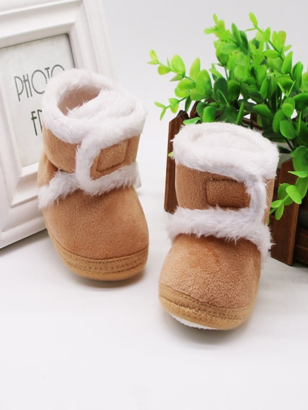 Baby Girl Boy Snow Boots Winter Booties Infant Toddler Newborn Crib Shoes 0-12M