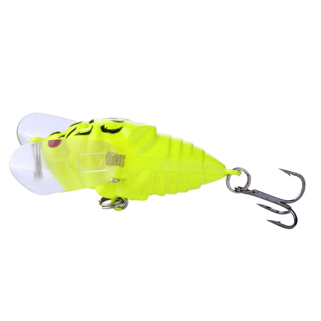 TIELUTT 1 Pce Attrape-Cicada Attractif pour Eau Douce Poisson / Attirail pour Poisson Réaliste en Forme de Cicada Fournitures de Pêche Hameçon Robuste Réutilisable Équipement de Rivière Glacée Clignotants Articles pour Garçons Stylo d'Attirail